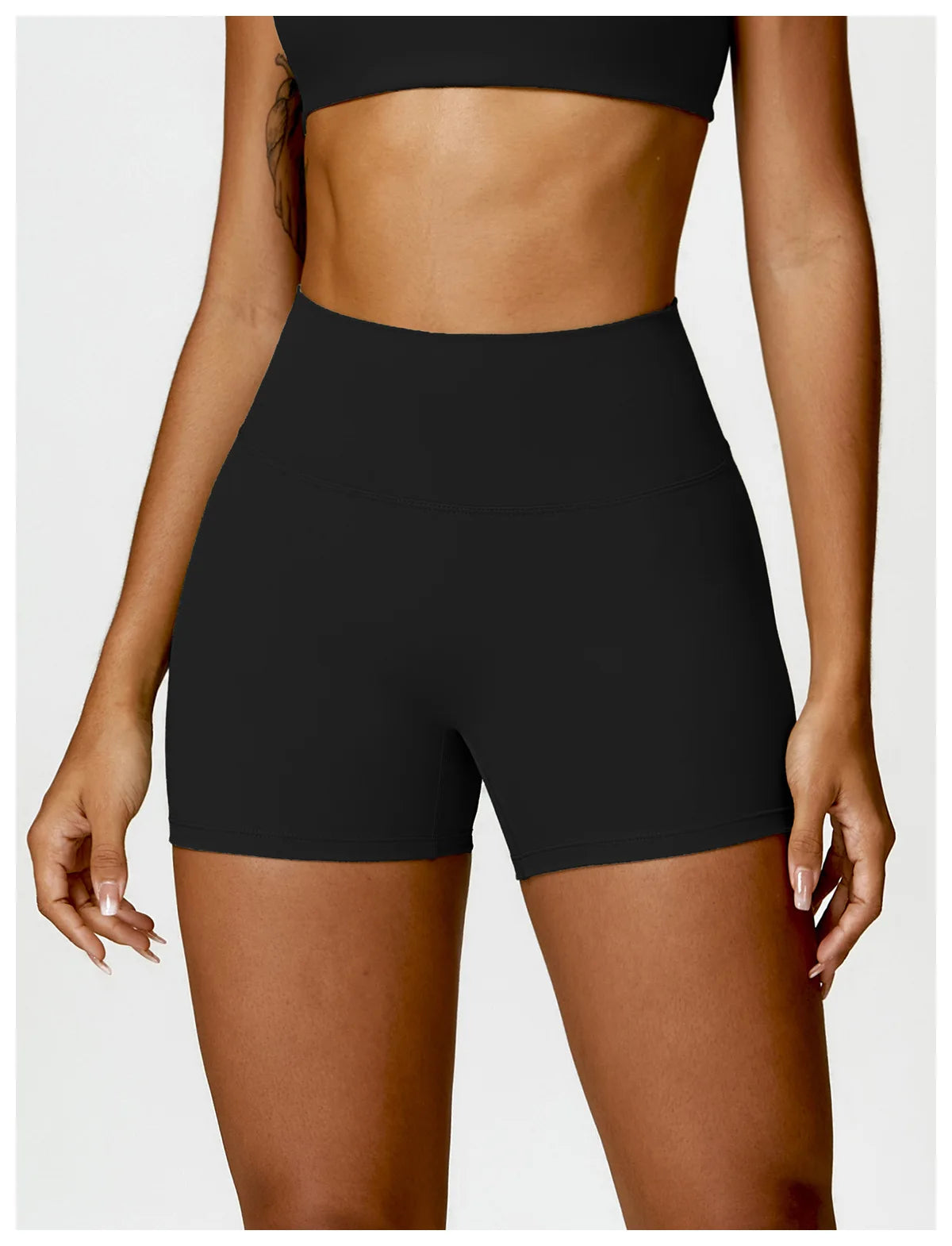 Ctenkevet Solid Color Women Fitness Quick-Dry Sport Short Women Cycling Soft Training Shorts Jog High Waist Yoga Short Legging - Smarsty