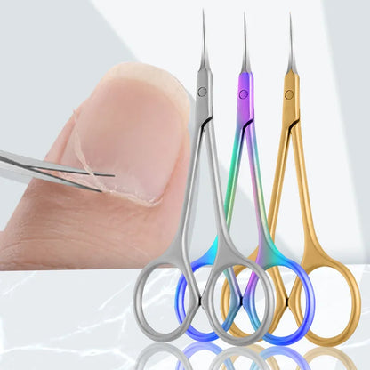 Stainless Steel Cuticle Scissors for Precise Nail Care - Smarsty
