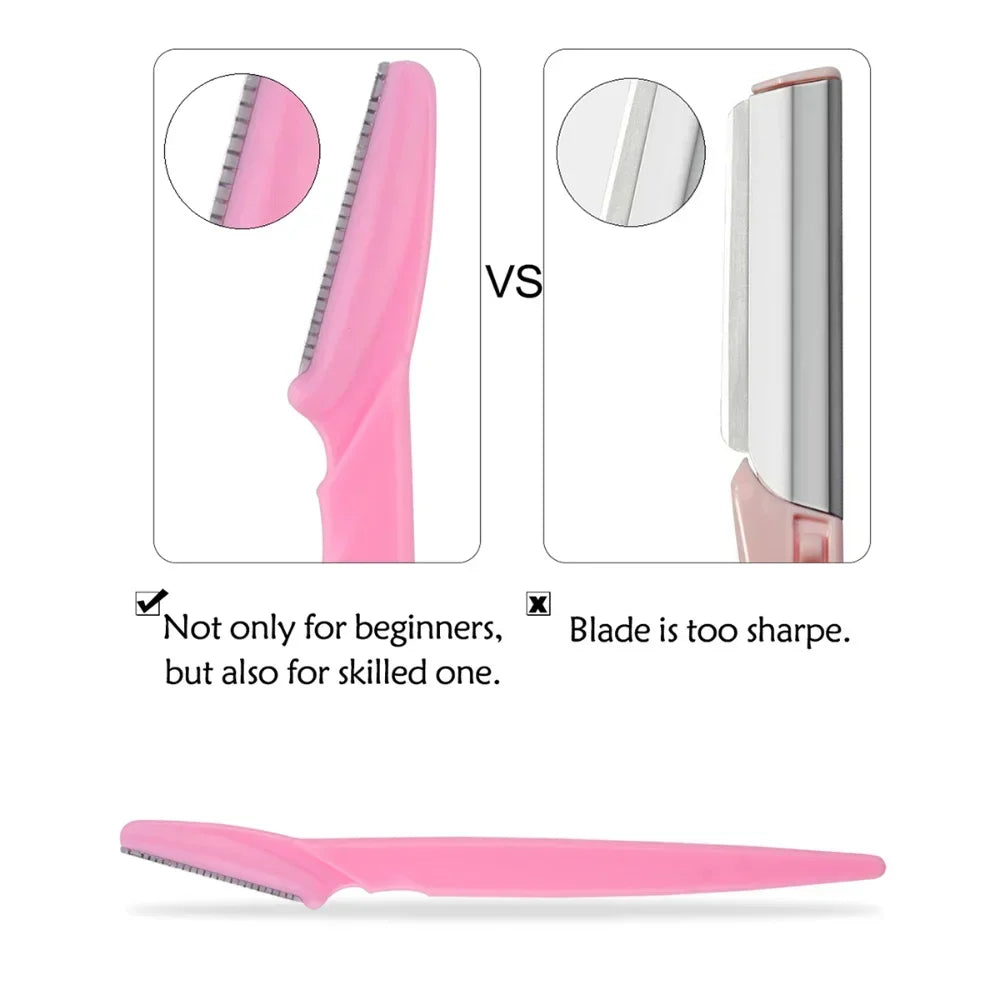 Eyebrow Razor Set with Precision Safety Covers - Smarsty