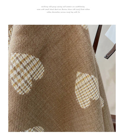 Double Side Cashmere Scarf Warm Thickened Winter Wrap - Smarsty