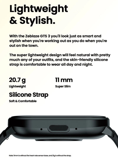 Zeblaze GTS 3 Smart Watch with 2.03 Inch Screen - Smarsty