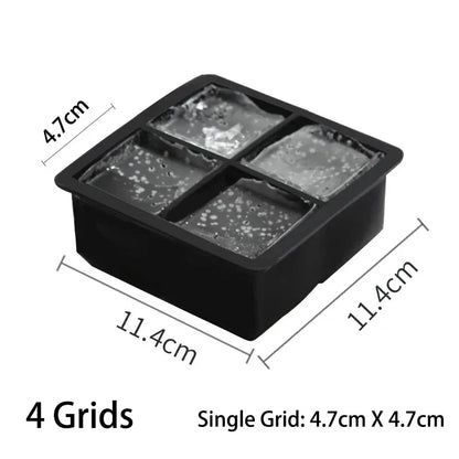 Large Food Grade Silicone Ice Cube Tray Mold - Smarsty