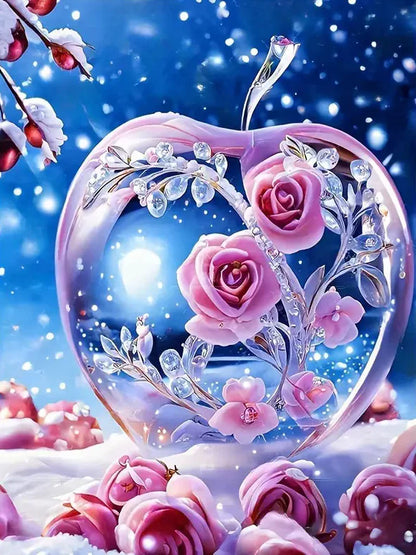 Momoart DIY Diamond Painting Rose Flower Wall Art - Smarsty