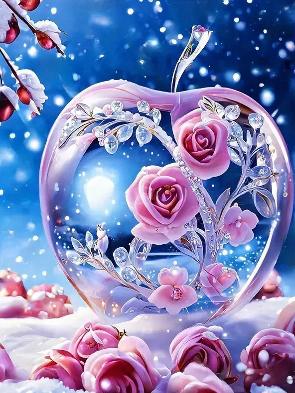 Momoart DIY Diamond Painting Rose Flower Wall Art - Smarsty