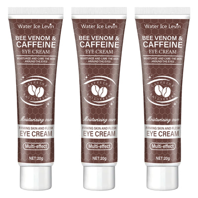 Natural Caffeine Powerful Moisturizing Firming Eye Cream 20g for Puffy and Dark Circles Post-Lifting Area after Using, Reduce Wrinkles and Aging, Light Beige Relaxation - Smarsty