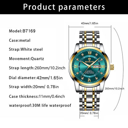 Luxury Waterproof Diver Watch for Men 30ATM - Smarsty