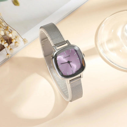 Fashion Women Small Dial Quartz Watch with Mesh Strap - Smarsty