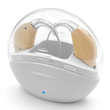 Rechargeable Portable Hearing Aid with Low Noise Amplification - Smarsty