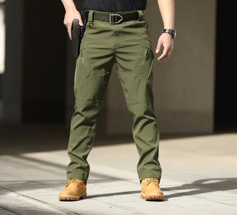 Spring-Autumn Outdoor Stretch Water-Resistant Hiking Trousers - Wear-Resistant Desert Camouflage Tactical Military Utility Pants