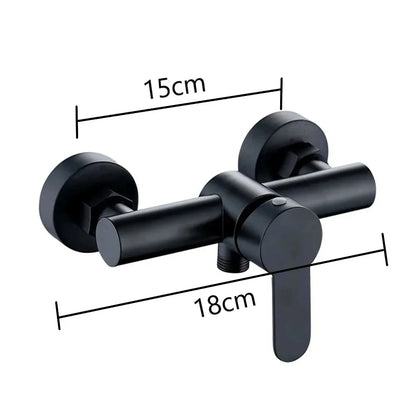 Stainless Steel Wall Mounted Shower Faucet with Hot Cold Control - Smarsty
