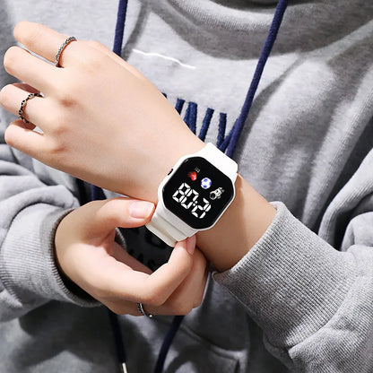 Children's Square Astronaut LED Watch for Stylish Kids - Smarsty