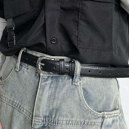 Women PU Leather Thin Belt Soft Comfortable Casual Waistband - Smarsty