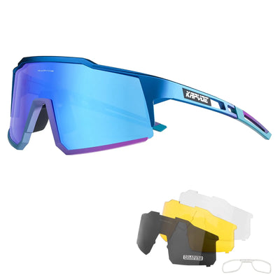 Kapvoe Cycling Glasses Polarized MTB Road Bike Glasses UV400 Protection Sunglasses Ultra Light Sport Eyewear Equipment by Smarsty