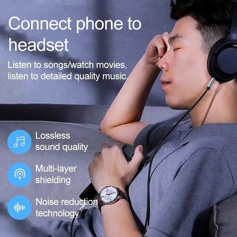 Lightning to 3.5mm AUX Cable for iPhone Audio Connection - Smarsty