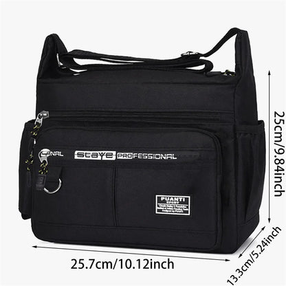 Mens Messenger Bag Crossbody Satchel Waterproof Oxford - Smarsty