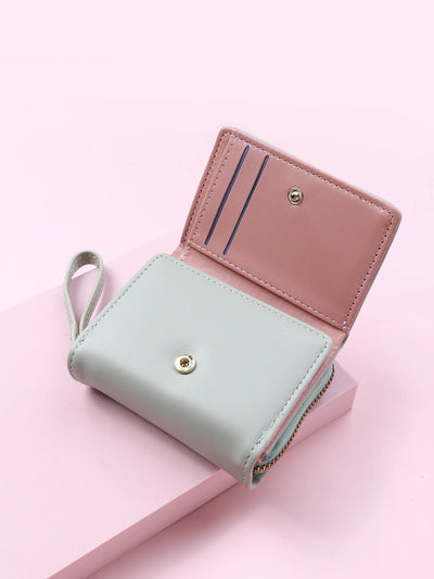 Luxury Brand Women's Small Wallet Female Card Holder Short Wallets with Coin Purse for Woman Ladies PU Leather Hasp Mini Clutch - Smarsty