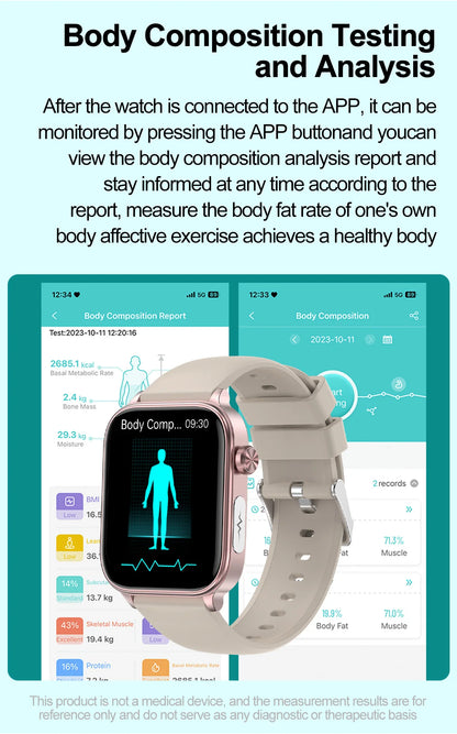 2025 Smart Watch with ECG PPG Health Monitoring - Smarsty