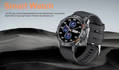 LIGE 1.39 Inch Bluetooth Smart Watch for Men - Smarsty