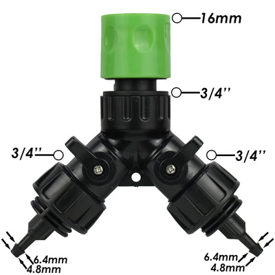 KESLA 4-Way Drip Irrigation Tap Adapter for Gardens - Smarsty