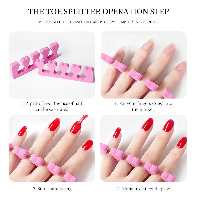 200pcs Soft Foam Toe Separators for Manicure Pedicure - Smarsty