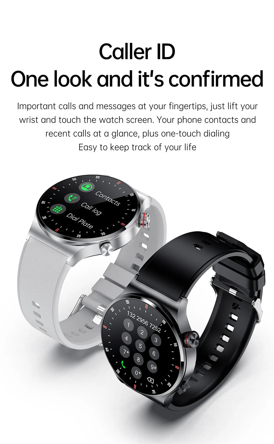 LIGE Bluetooth Smart Watch with ECG PPG Tracking - Smarsty
