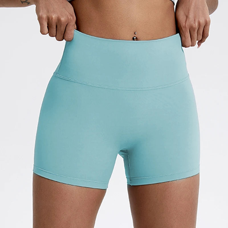 Hearuisavy Running Sports Shorts Women Buttock Lift Gym Leggings Women Cycling Slim Fit Workout Shorts High Waist Yoga Shorts - Smarsty