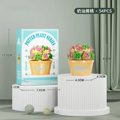 Bouquet Flower Mini Diy Building Block Toys for Children Bricks Blocks for Adults Constructor Micro Bricks Construction Set Gift by Smarsty