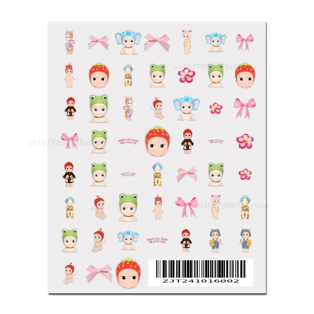 3D Kawaii Cartoon Nail Art Stickers for Manicure - Smarsty