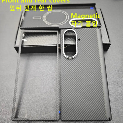 Aramid Magnetic Case For Z Fold 7 Carbon Fiber MagSafe - Smarsty