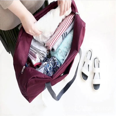 Foldable Travel Duffel Bag Lightweight Carry On For Women - Smarsty