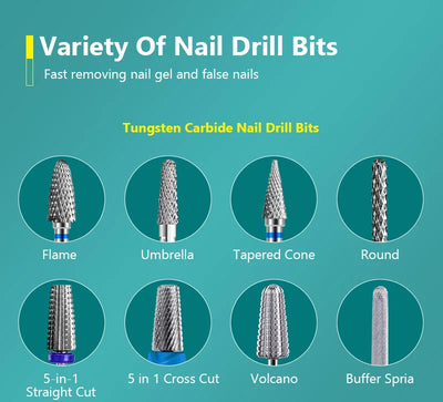 Electric Manicure Drill Bit with Ceramic Burr - Smarsty