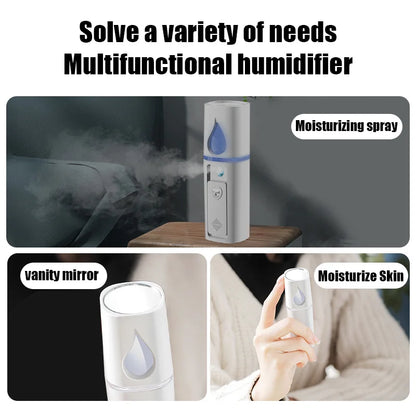 Mini Nano Mist Sprayer USB Rechargeable Facial Humidifier - Smarsty
