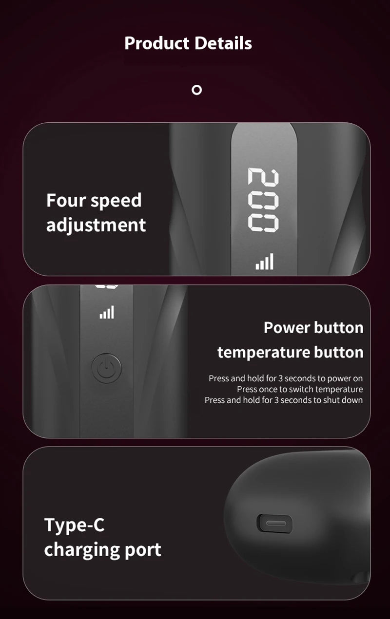 Wireless Hair Straightener Comb with Negative Ions - Smarsty