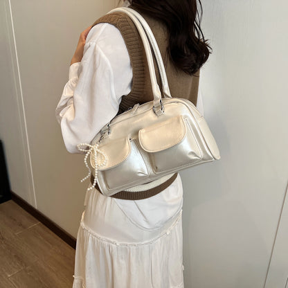 Korean Edition Underarm Bow Bag Women Versatile Shoulder Bag - Smarsty