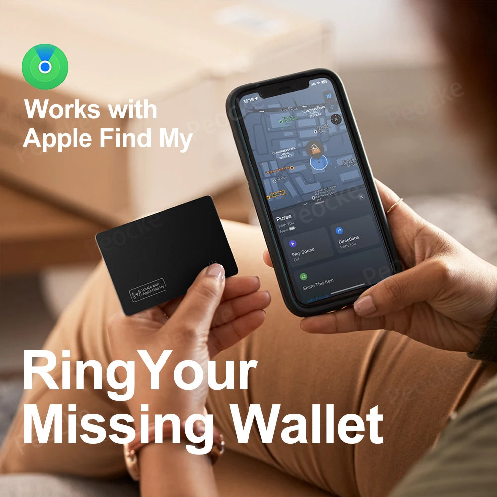 Ultra-Thin GPS Wallet Tracker with Bluetooth Connectivity - Smarsty