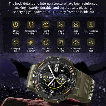 Military Smartwatch for Men with Health Monitoring Features - Smarsty