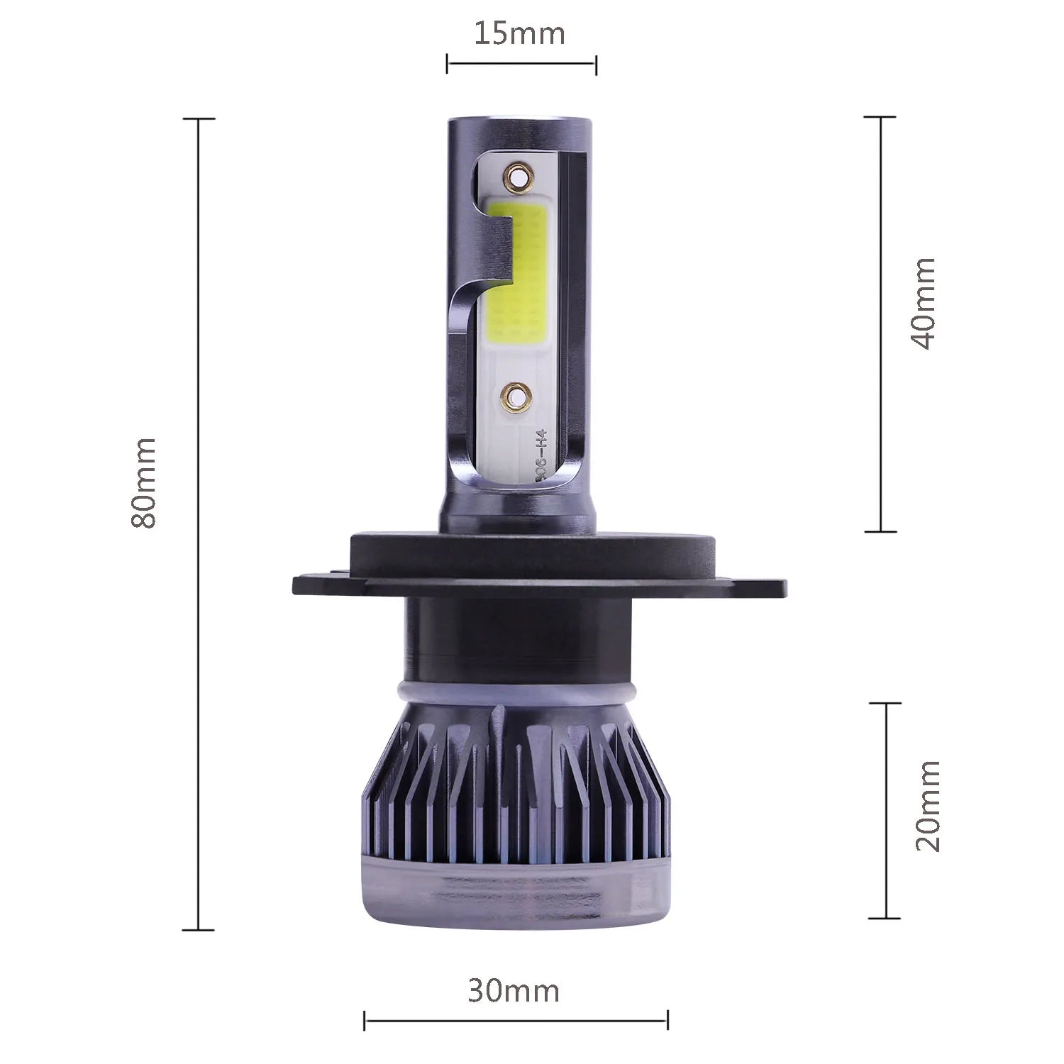 2Pcs LED H4 H7 Car Headlight H1 LED Bulb H8 H11 9005 HB3 9006 HB4 9004 HB1 H3 HB5 H13 Led Lights 20000LM Turbo lampada 12V
