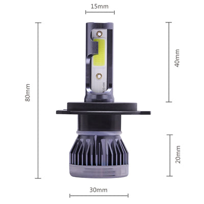 2Pcs LED H4 H7 Car Headlight H1 LED Bulb H8 H11 9005 HB3 9006 HB4 9004 HB1 H3 HB5 H13 Led Lights 20000LM Turbo lampada 12V