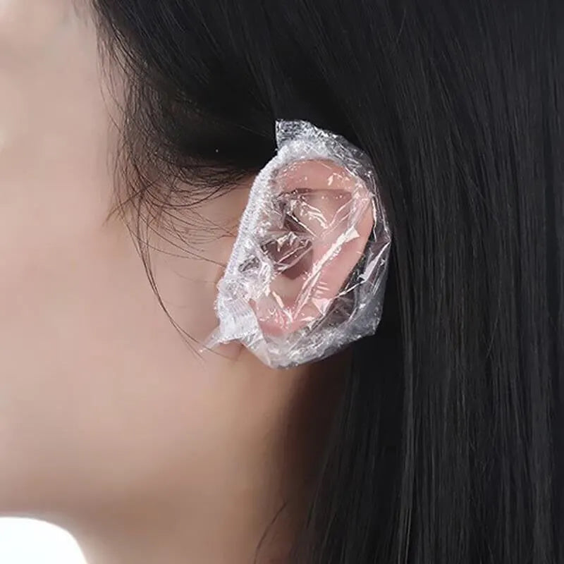 100PCS Waterproof Hair Dye Earmuffs for Ear Protection - Smarsty