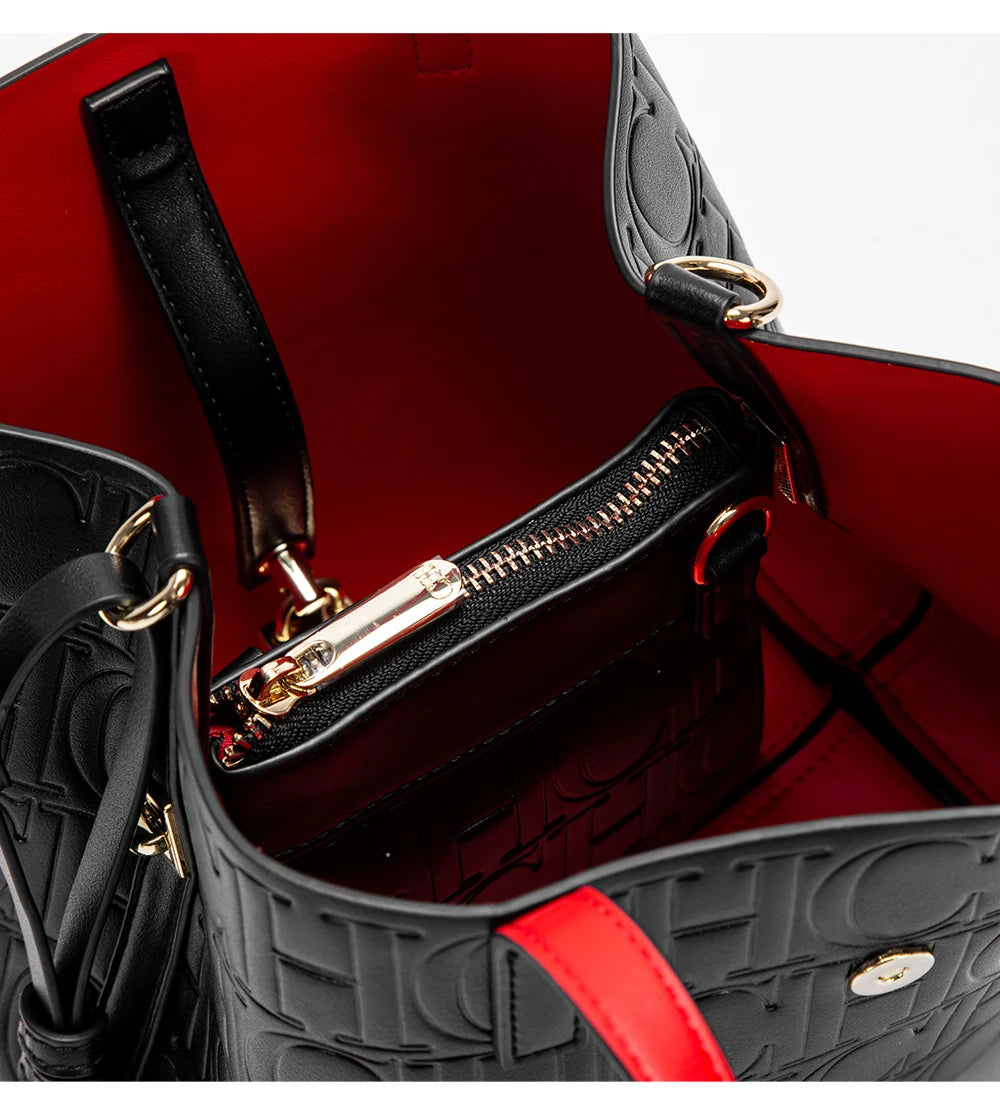 Women Tote Bag Steel Embossed Handheld Casual Purse - Smarsty