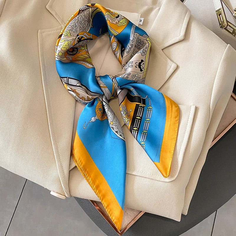Luxury Silk Horse Print Scarf for Women - Smarsty