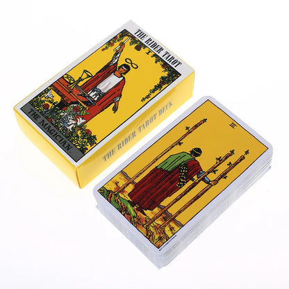 Hot Sell Rider Waite Tarot Card Divination Personal Use Tarot Deck Full English Spanish Version Oracles Deck for Girl Board Game by Smarsty