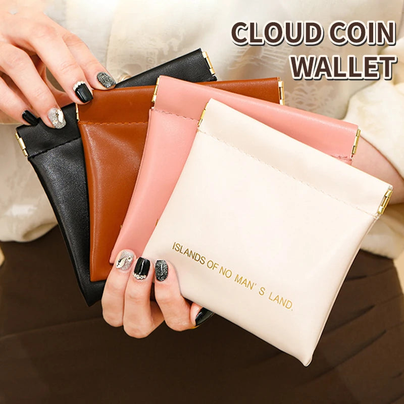 Pu Makeup Bag Storage Bags Shrapnel Bag Automatic Closing Data Cable Headphone Storage Bag Red Envelope Coin Purse Waterproof - Smarsty