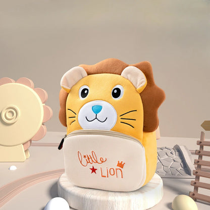 Plush Kindergarten Backpack Anti Lost Cute Design Kids - Smarsty