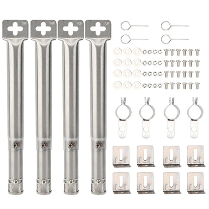 Adjustable Stainless Steel BBQ Grill Burners 4PCS Set - Smarsty