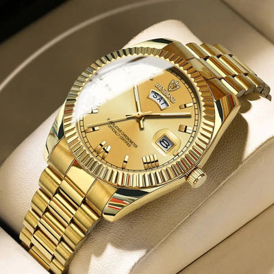BINBOND Men's Classic Waterproof Quartz Watch with Luminous Dial - Smarsty