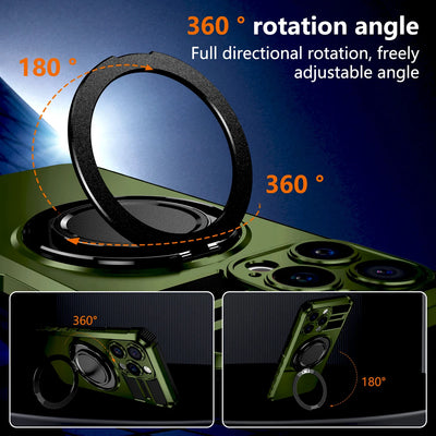 Luxury Shockproof Armor Magnetic Case For iPhone 17 16 15 14 13 12 11 Pro Max 16Pro 15Pro for Magsafe Wireless Charge Cover