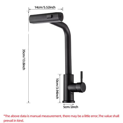 Flexible Stainless Steel Kitchen Faucet with Stream Shower Mode - Smarsty