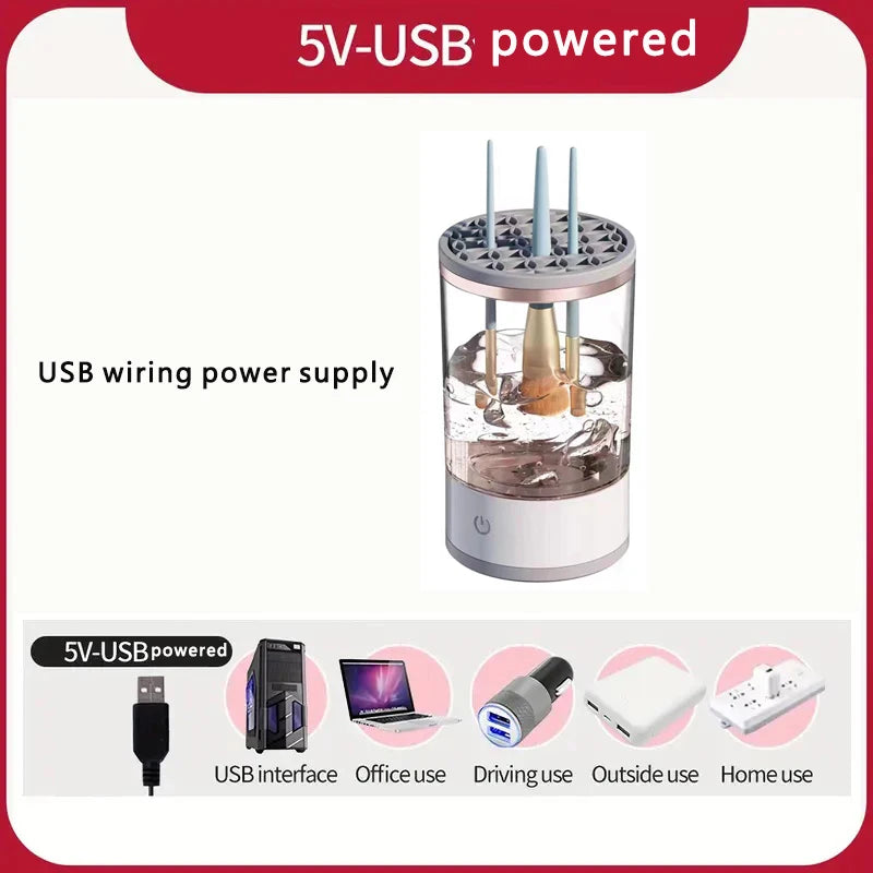 USB Portable Electric Makeup Brush Cleaner for Quick Cleaning - Smarsty