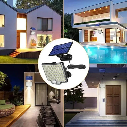 Solar Powered LED Wall Lights with Human Body Sensor - Smarsty